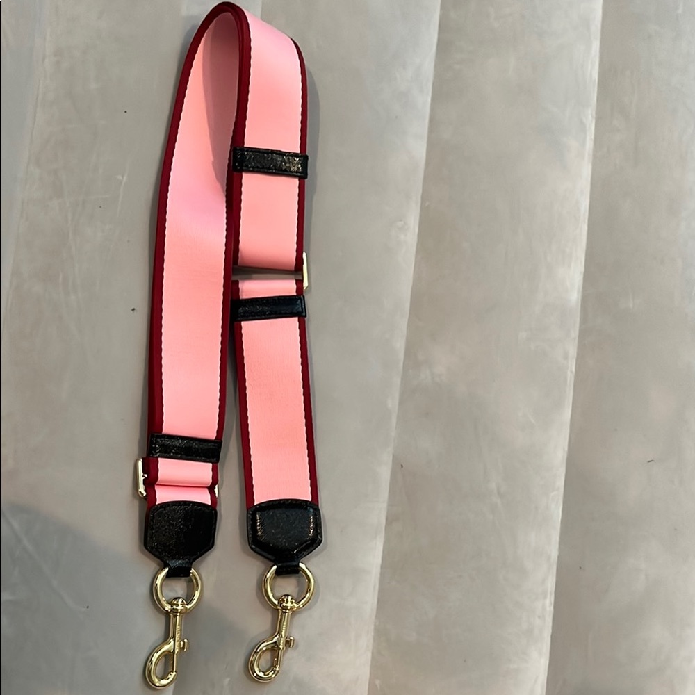 Marc Jacobs Pink and Black Bag Strap